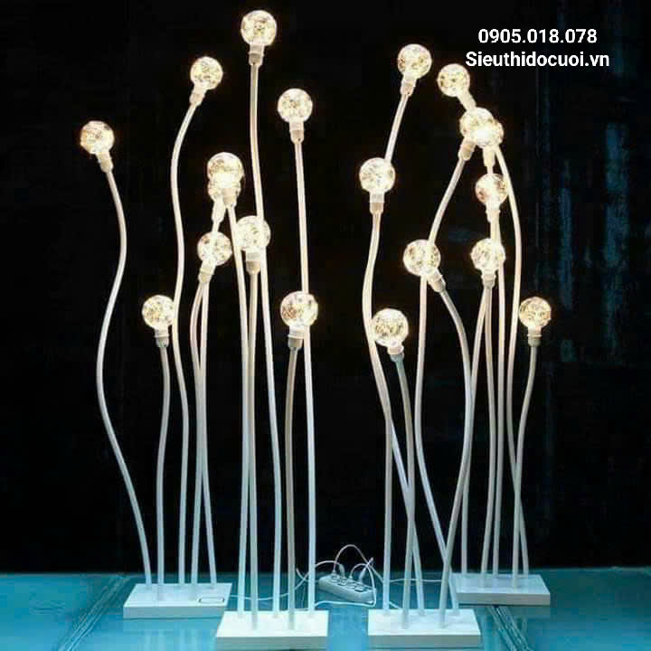 Đèn dẫn lối đám cưới bóng tròn 5 ngọn