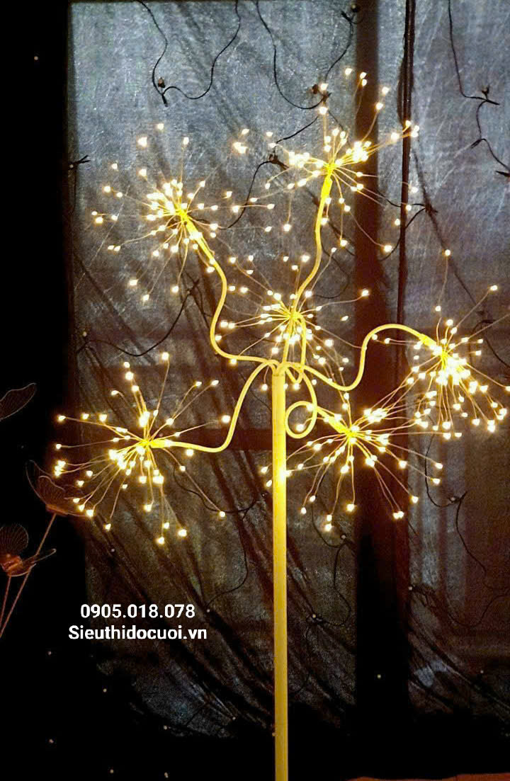 đèn dẫn lối đám cưới cây pháo hoa