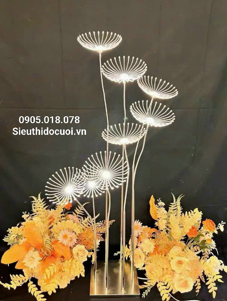 Đèn dẫn lối đám cưới bồ công anh