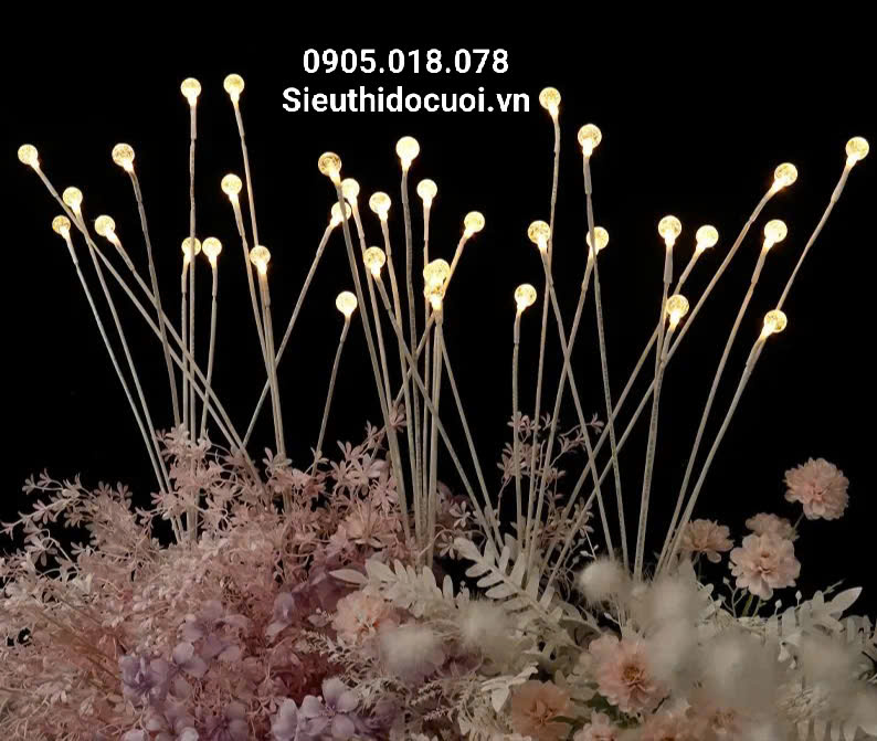 Đèn dẫn lối đám cưới bi led