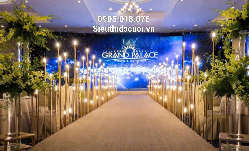 Đèn dẫn lối đám cưới bóng nến