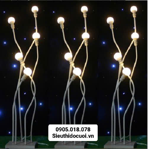 Đèn dẫn lối đám cưới bóng tròn 5 ngọn