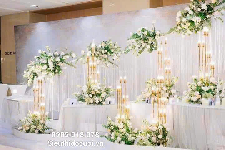 Đèn dẫn lối đám cưới chụp meka