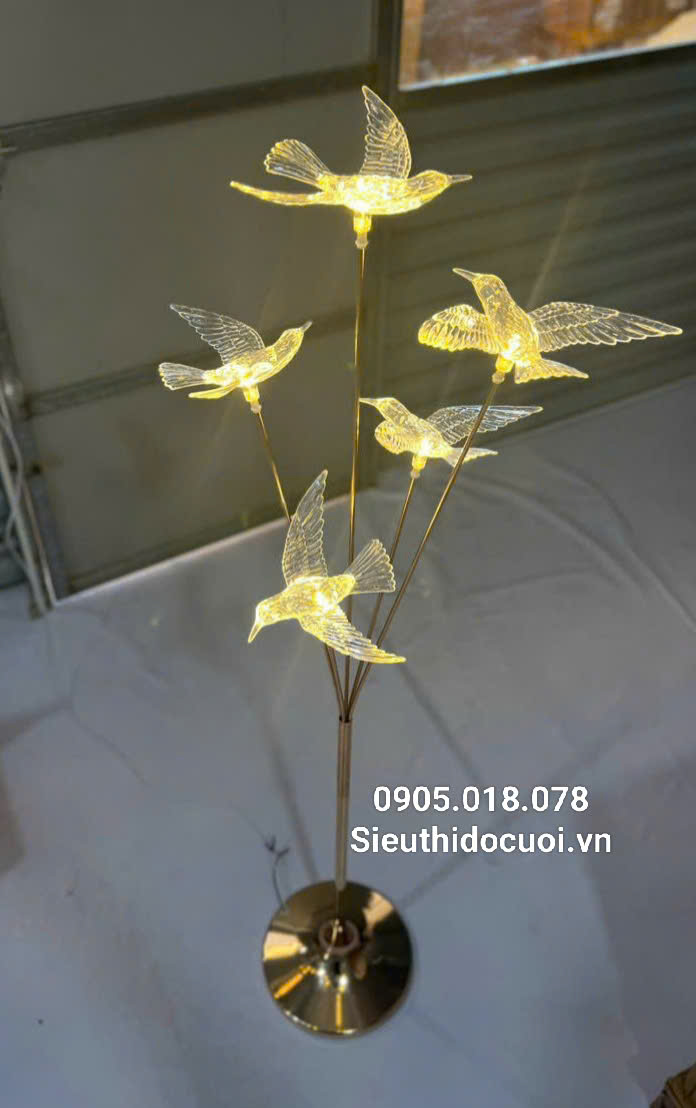 Đèn dẫn lối đám cưới chim led
