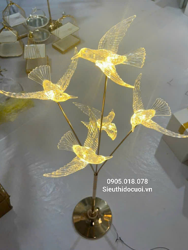 Đèn dẫn lối đám cưới chim led
