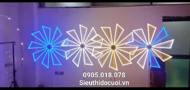 đèn dẫn lối đám cưới cối xay gió