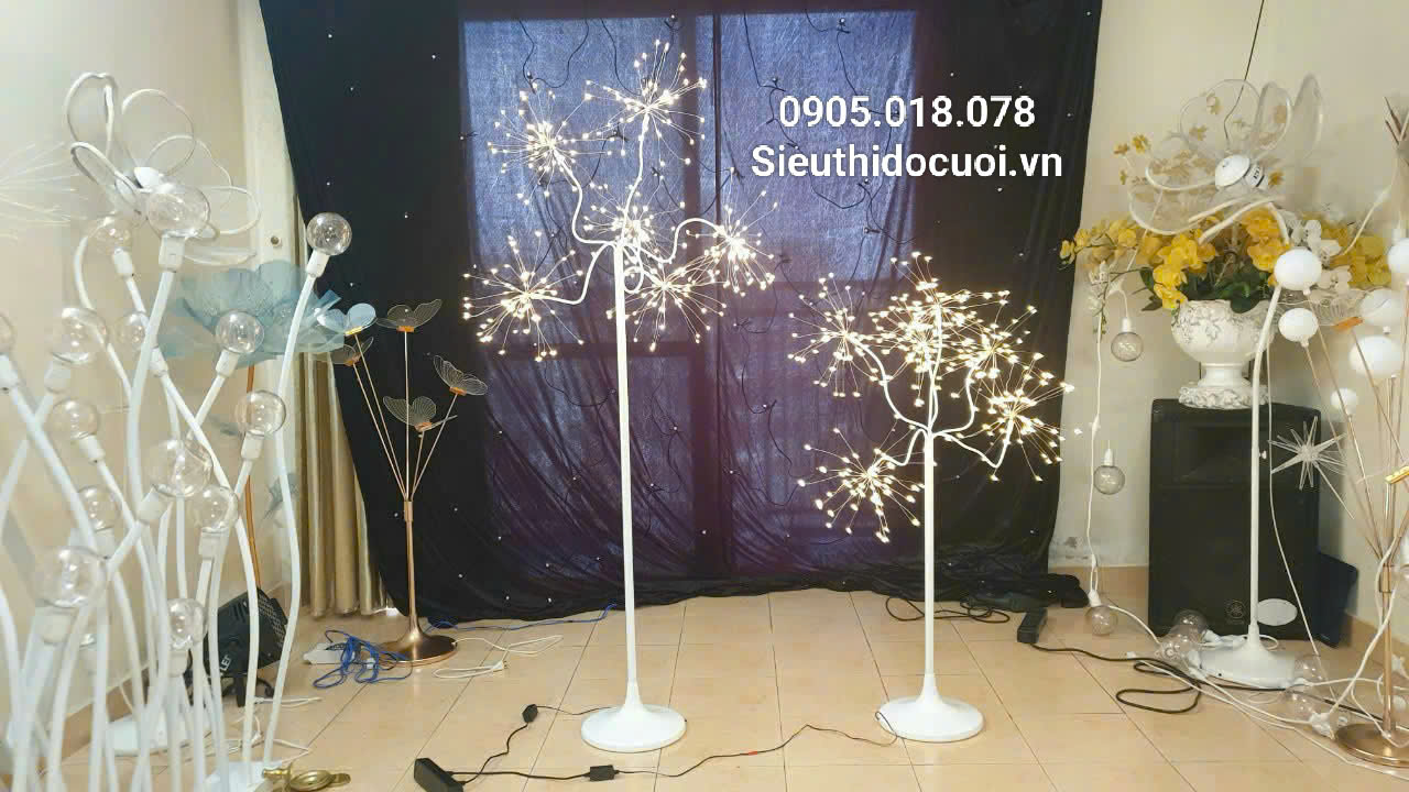 đèn dẫn lối đám cưới cây pháo hoa