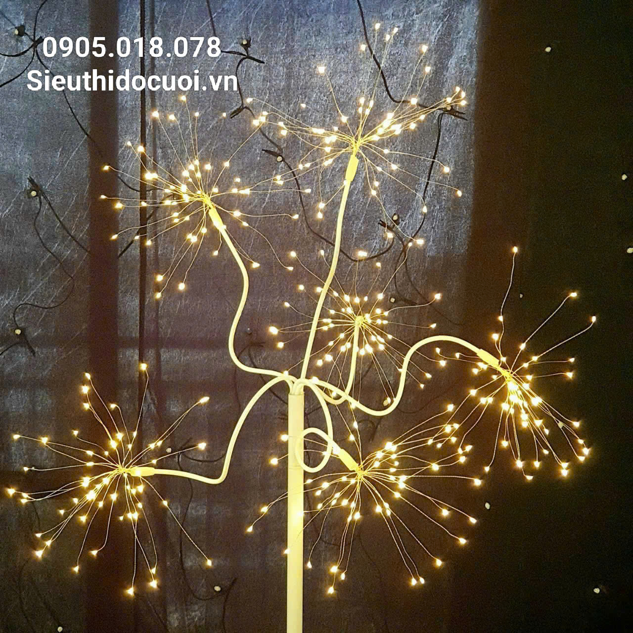 đèn dẫn lối đám cưới cây pháo hoa