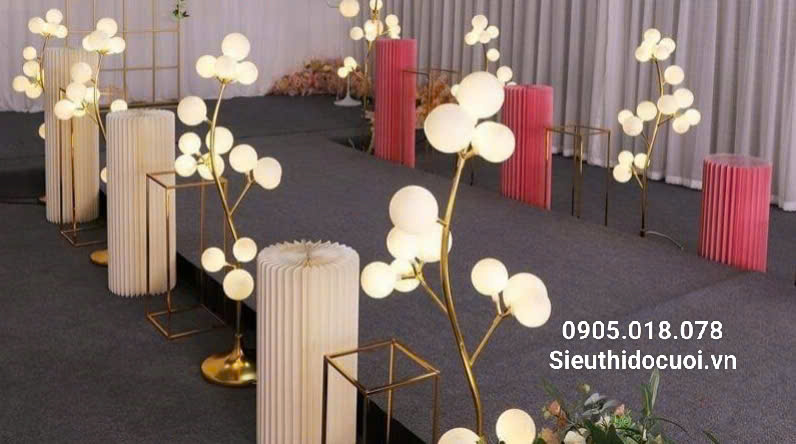 Đèn dẫn lối sân khấu đám cưới 16 bóng led