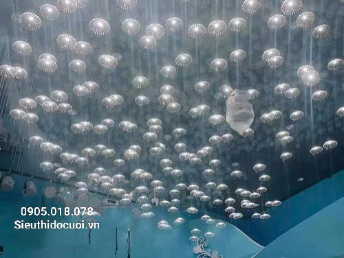 đèn trang trí đám cưới thả led bồ công anh