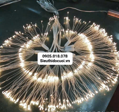 Đèn trang trí đám cưới thả led pháo hoa 