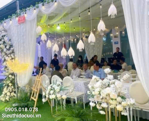 Mua đèn led đám cưới thả hoa mộc lan 