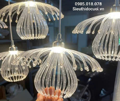 Đèn led thả sứa biển 2 tầng