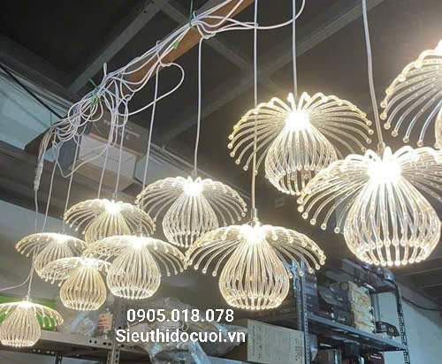 Đèn led thả sứa biển 2 tầng