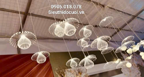 Đèn led thả sứa biển 2 tầng