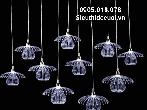 Đèn led thả sứa biển 2 tầng