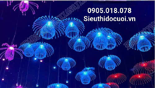 Đèn led thả sứa biển 2 tầng