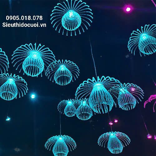 Đèn led thả sứa biển 2 tầng