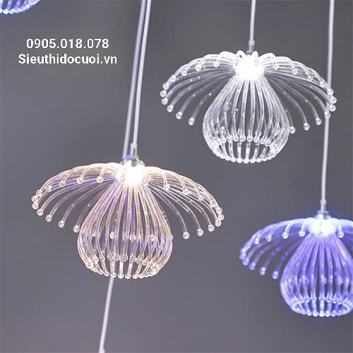 Đèn led thả sứa biển 2 tầng