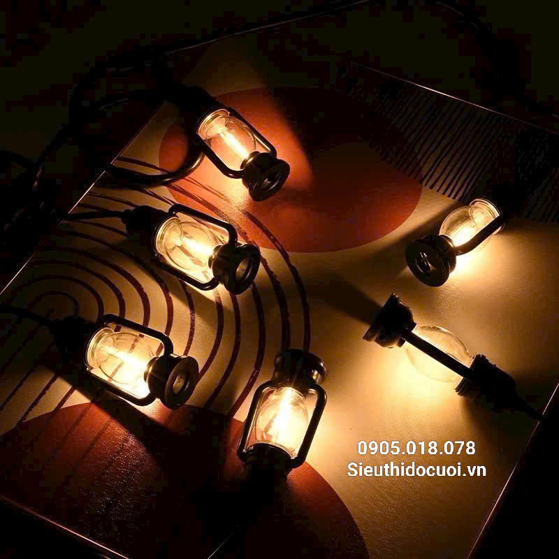 Dây đèn Led 5m, 10 bóng dèn, có đầu nối