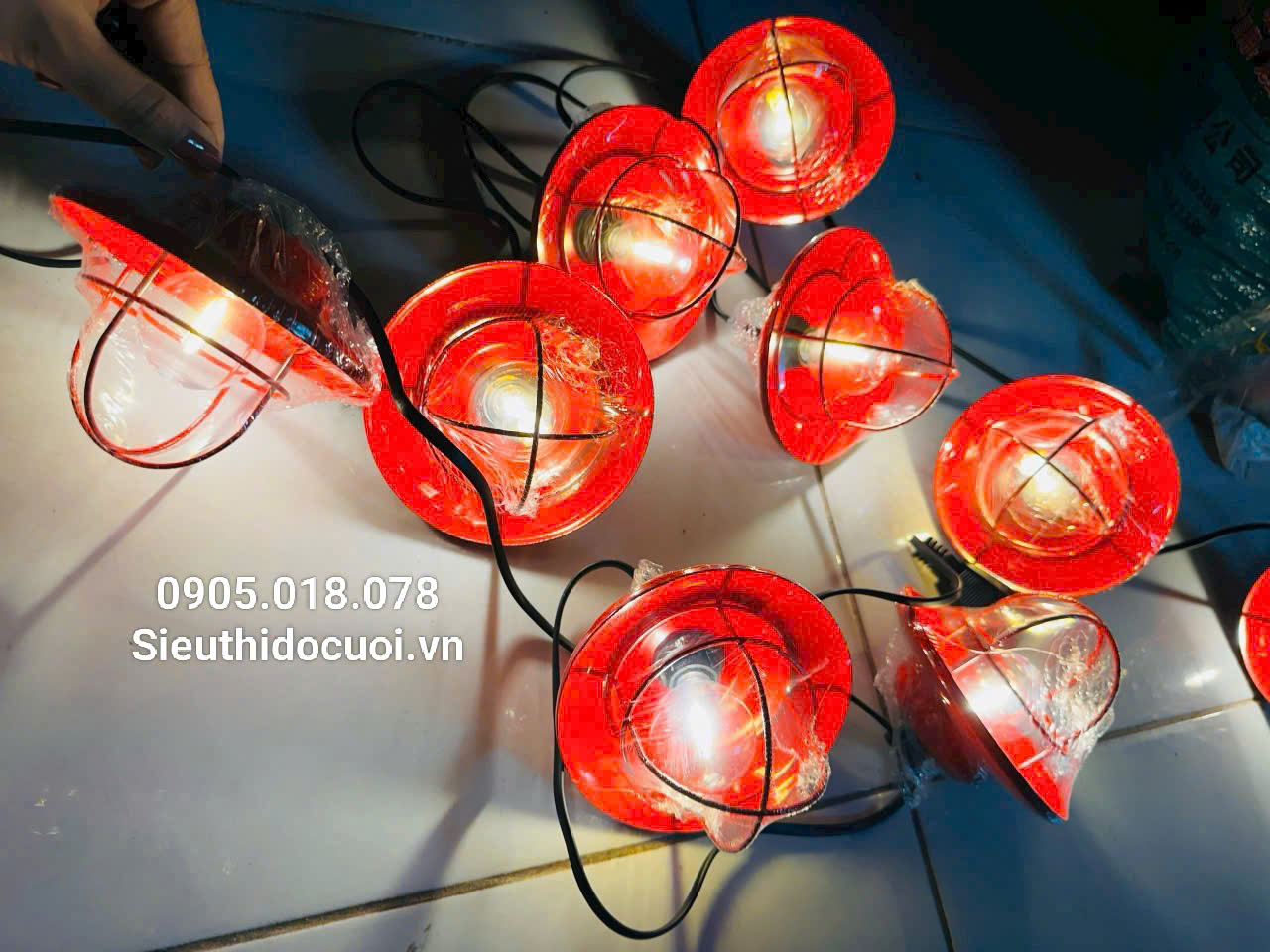 Dây đèn Led 5m, 10 bóng đèn, có đầu nối