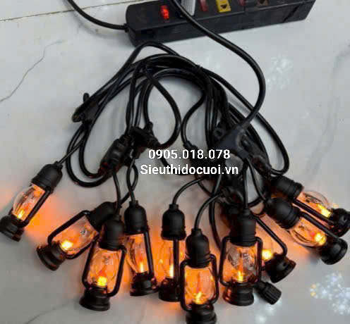Dây đèn Led 5m, 10 bóng đèn, có đầu nối
