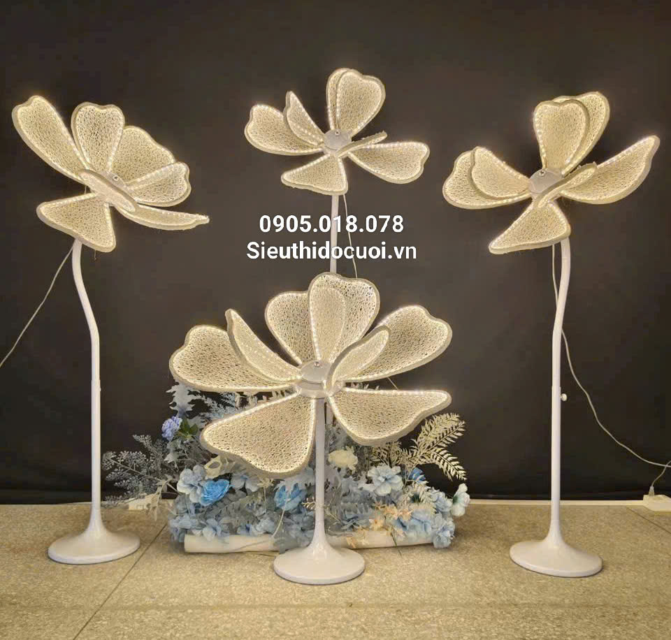 Đèn hoa lan bông lớn dẫn lối sân khấu