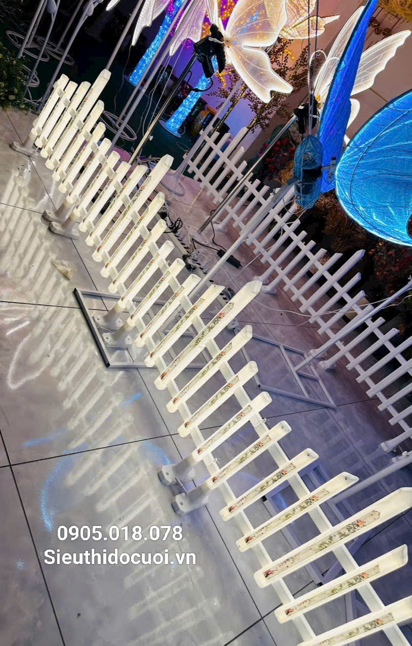 Hàng rào đèn led đám cưới
