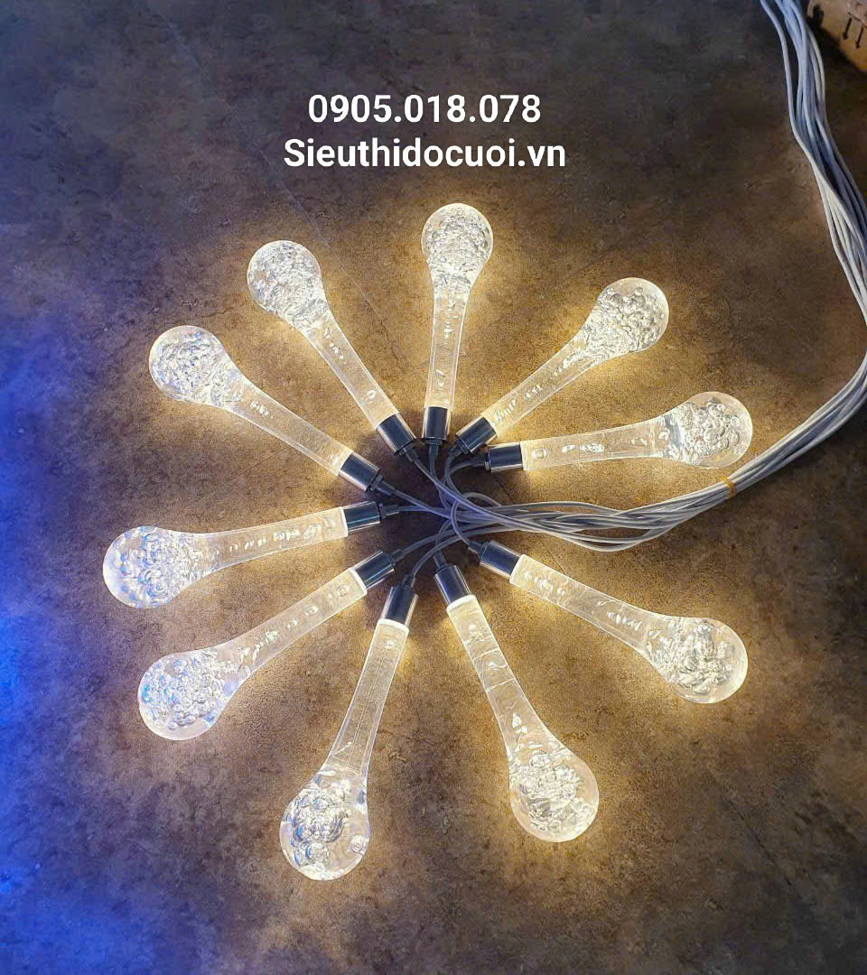 Đèn led giọt nước trang trí đám cưới