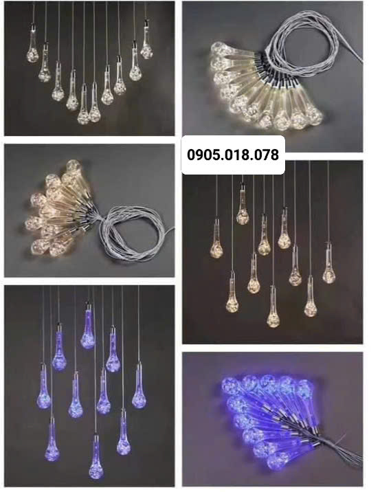 Đèn led giọt nước trang trí đám cưới