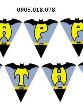 Dây Treo Happy Birthday Chủ Đề Batman