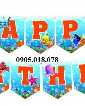Dây Treo Happy Birthday Chủ Đề Nemo