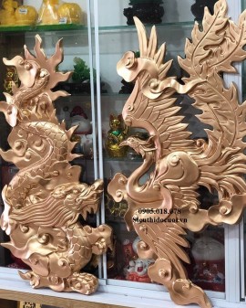 Rồng phụng gia tiên bằng nhựa poly