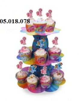 Tháp Bánh Cupcake Sinh Nhật Chủ Đề Pony
